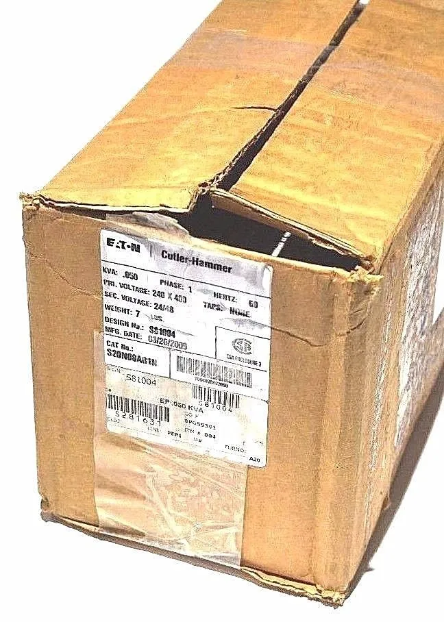 NEW CUTLER HAMMER S20N08A81N BUCK BOOST TRANSFORMER