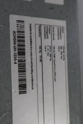 ABB ACH550-UH-125A-4 AC DRIVE 550 SERIES 3 PHASE 380-480 V AC STOCK S686