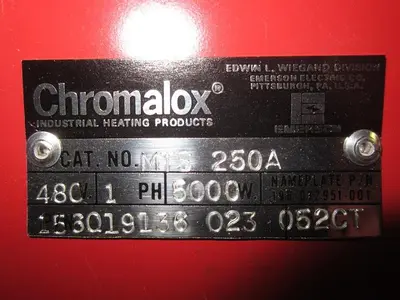 USED CHROMALOX MTS-250A