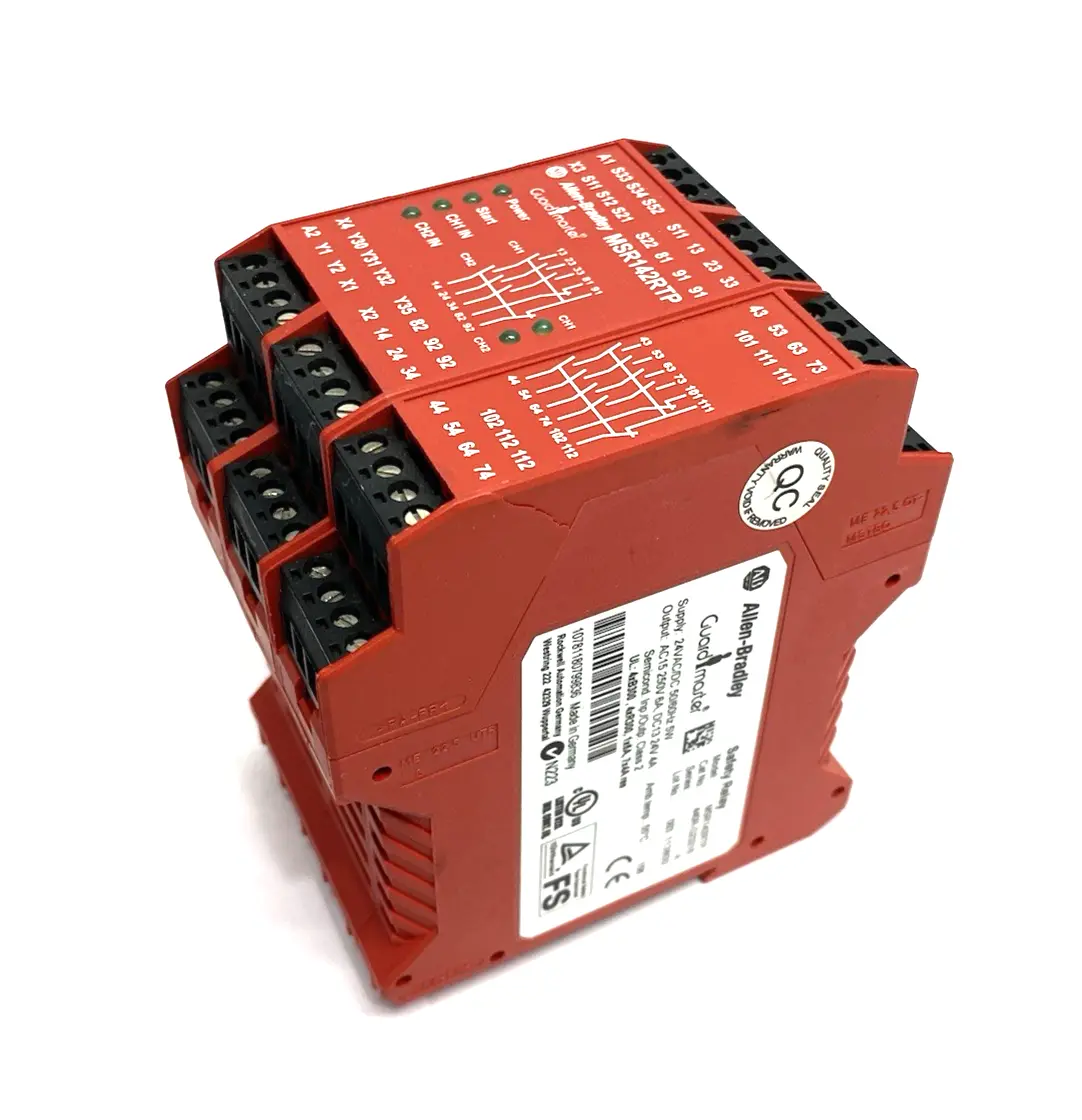 USED ALLEN-BRADLEY SER. A GUARDMASTER MSR142RTP SAFETY RELAY, AUTO-RESET