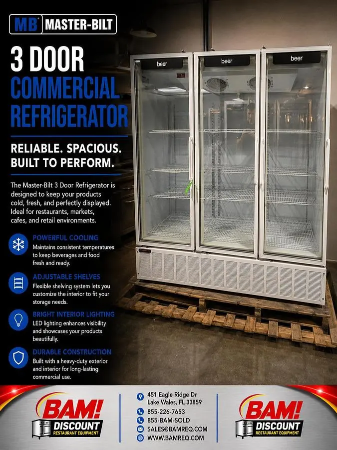 Used MASTER-BILT BMG-74 Display Refrigerators Florida US | BAM Discount Restaurant Equipment #1390508