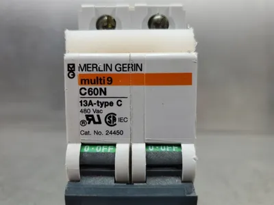 Merlin Gerin multi9 C60N Circuit Breaker 13A Type C 480VAC. 4E-21