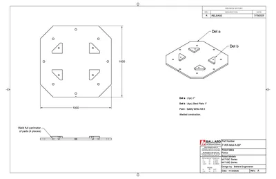 FANUC M-710iC Series Robot Floor Mount Base Plate – NEW