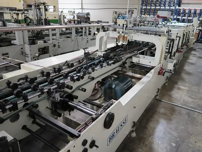 Used 2007 BRAUSSE MODEL TA-1100 4&6 CORNER FOLDER GLUER 2007 BRAUSSE MODEL TA-1100 4&6 CORNER FOLDER GLUER Folder/Gluer Machines | Paper Converting Equipment #395771
