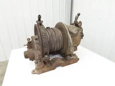 IR HU Utility Hoist Air Tugger Winch 2k 2000lbs 1/2" Wire Rope Pneumatic 125FPM