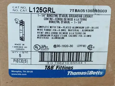 NEW THOMAS & BETTS L125GRL