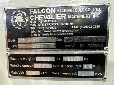 Used 2010 CHEVALIER QUICK PRECISION QP1620-L Vertical Machining Centers Florida US | Legacy CNC Machinery, LLC #1244407