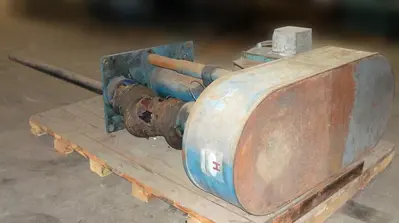 SPC1874  Mixer and Blender 75 hp Hockmeyer disperser, air/oil lift, tank mount style, 2 speed drive