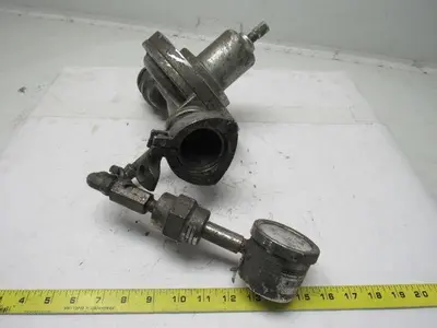 Graco 223824 Back Pressure Regulator 2" Sanitary Clamp Fittings W/Gauge