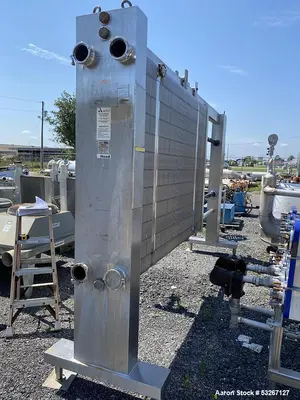 Used APV Crepaco Multi-Stage Plate Heat Exchanger | 275 Plates | 72" Bundle | Stainless Sanitary