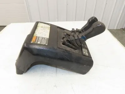 Hyster E60XM2-33 Forklift Sideshift 3 Lever Controls And Model Label