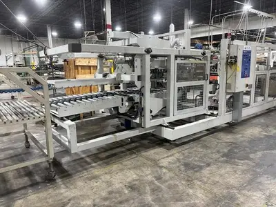 25" x 68" Mckinley 2 color mini Flexo Folder Gluer with top loading counter ejector