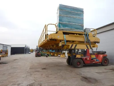 USED FIMEC CRANE WITH MAGNETIC PLATE HOIST 15 TON X 12 500 MM