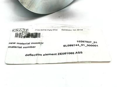 ZE081068 | Knapp  ASS Deflection Element 10267827_01 SL099744_01_000001 - Used