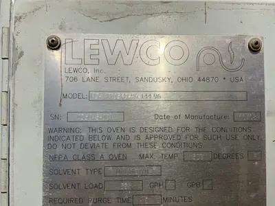 Used 2008 LEWCO NSWIT05FD9614496 Heat Treating Units Ohio US | HGR 24 #1329552