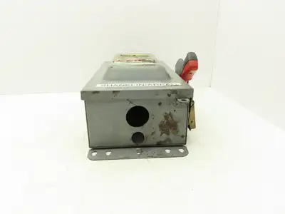 Square D HU362 Safety Disconnect Switch 60A 600VAC 3Pole Non Fused Ser F1