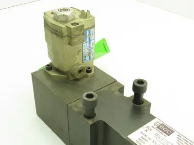 BOC Water Hydraulics Ross Solenoid Spool Valve Block 5 Port 2 Pos Pneumatic