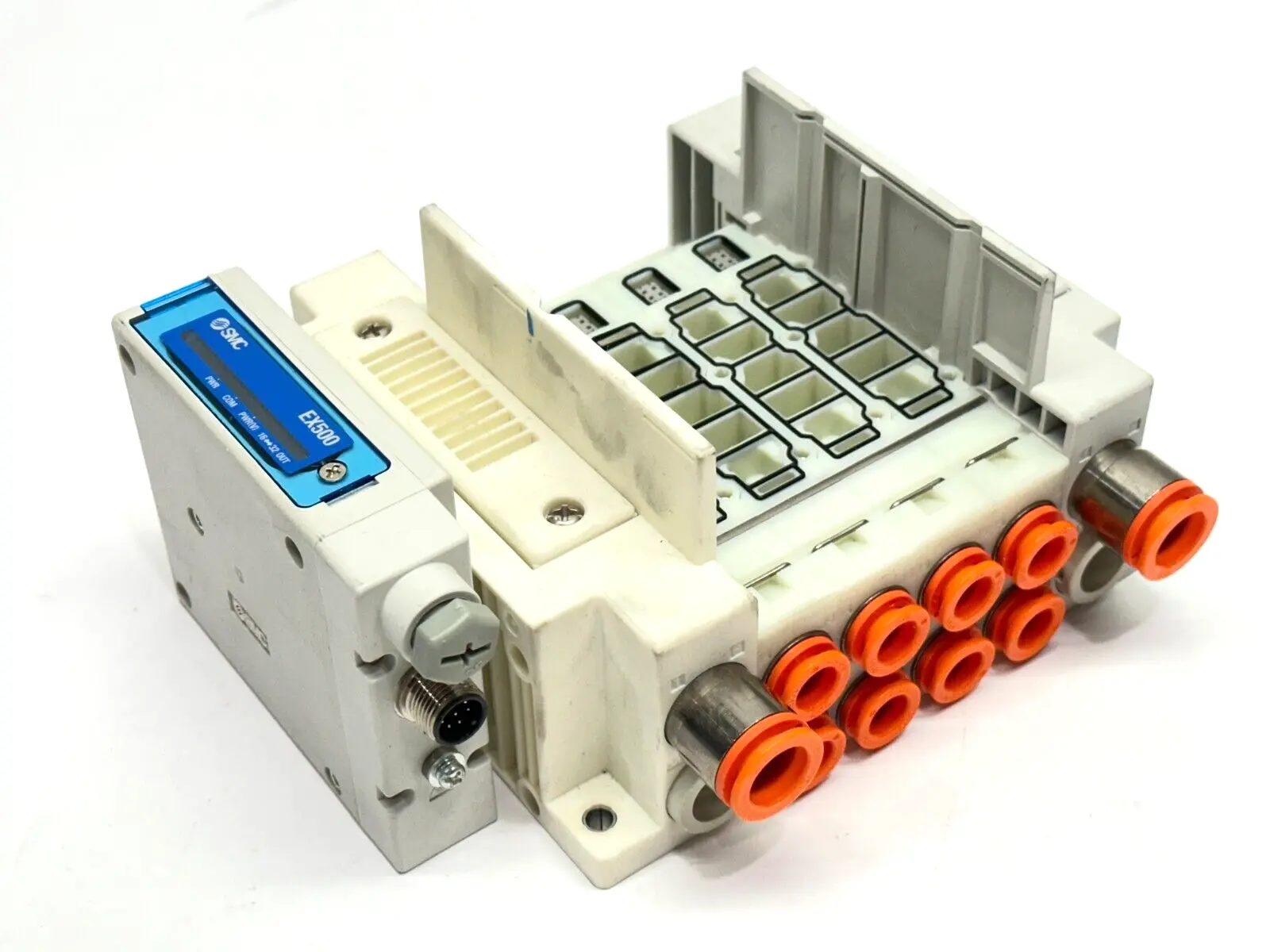 SS5Y7-10SA3N-04BS-N11 | SMC  Pneumatic Manifold EX500 4-Station 32 Output - Used