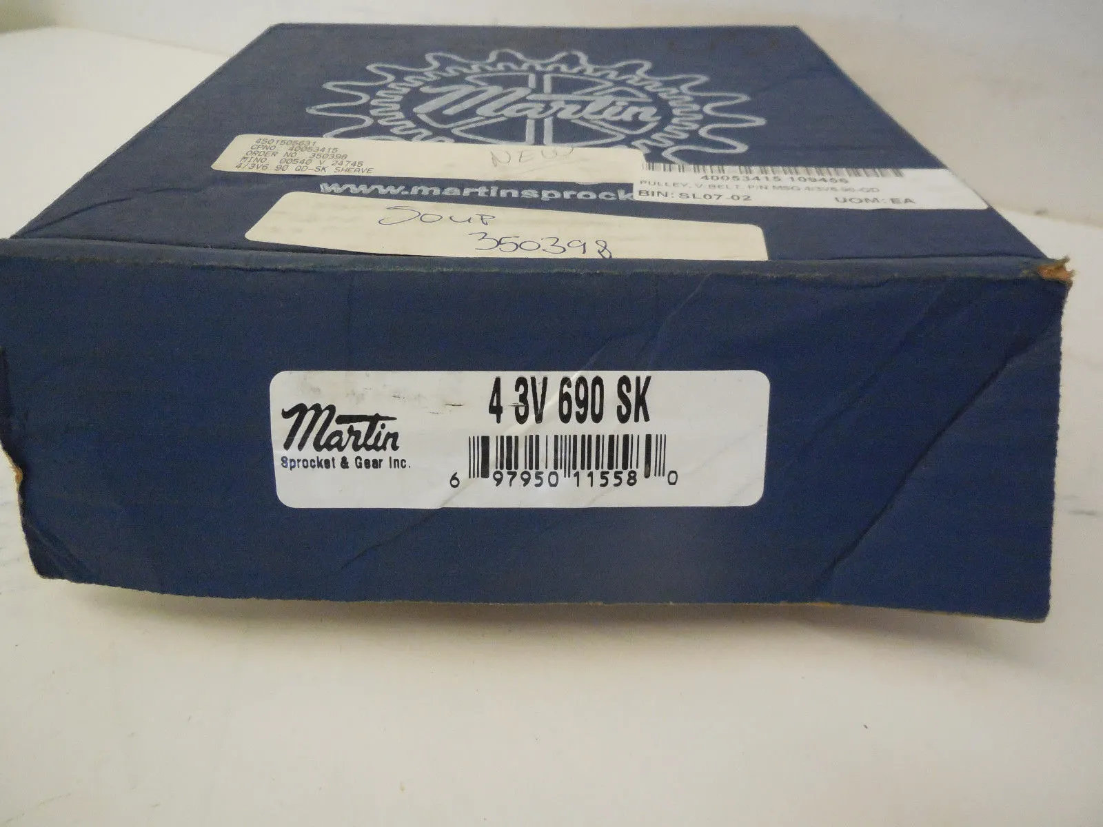 NEW MARTIN SPROCKET 43V690SK SHEAVE
