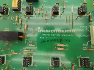 Inductroweld 0123456789 G6274CR Master Control Printed Circuit Board PCB