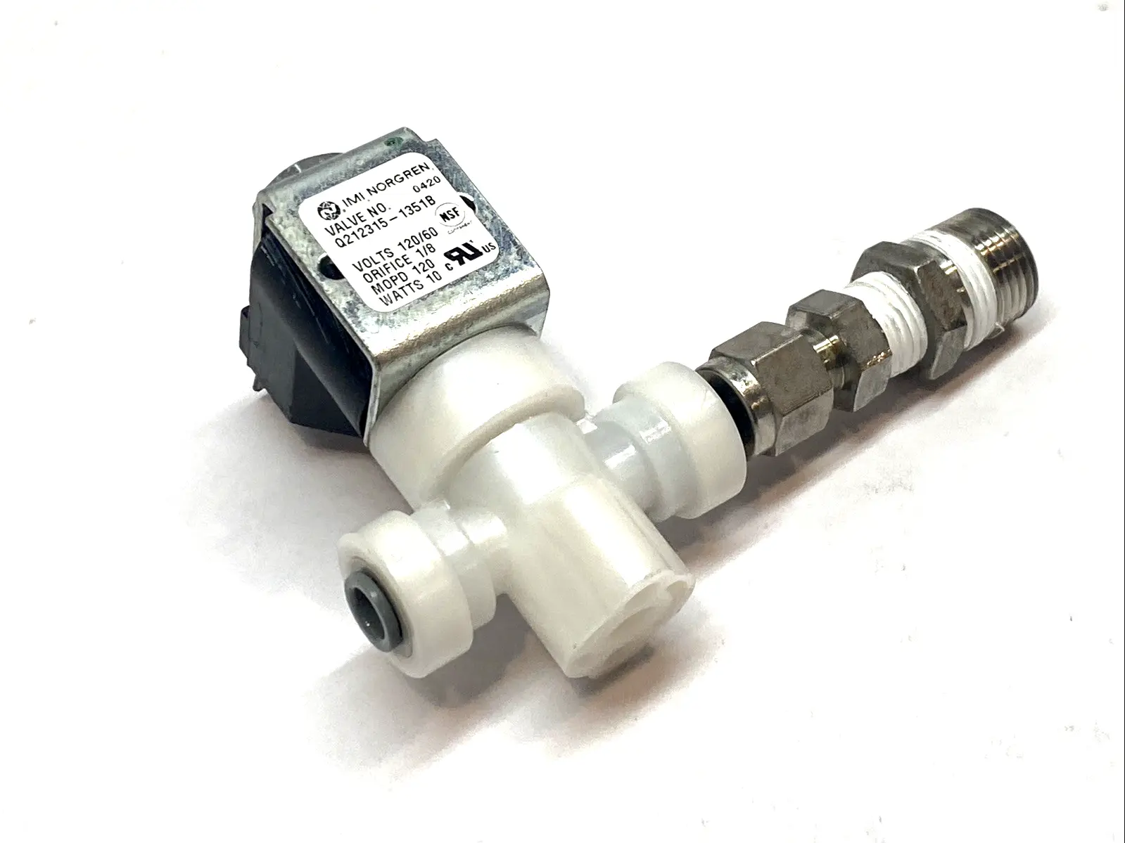 USED IMI NORGREN SOLENOID VALVE 1/8" NC 120VAC 60HZ