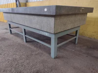 8' X 4' X 14" MITCHELL PRECISION LAYOUT INSPECTION GRANITE TABLE: STOCK #23805