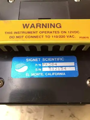 SIGNET FLOMETER MK584 Flow Meter 0-18GPM