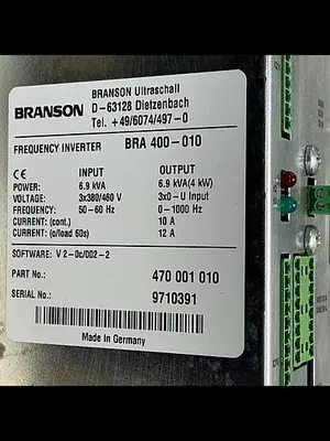 USED BRANSON BRA 400-010