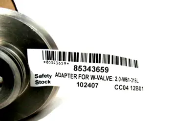 LOT OF 2 NEW SPX 102407 ADAPTER FOR W-VALVE 2.0-W61-316L