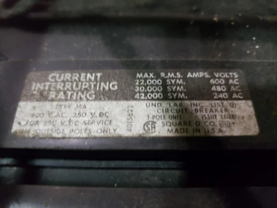 USED SQUARE D MA36600