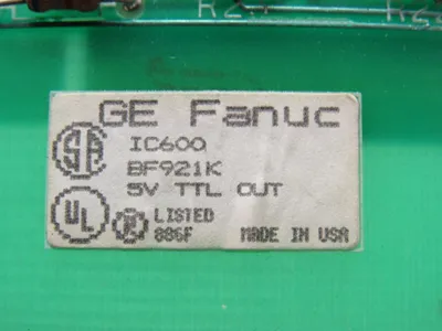 GE Fanuc IC600BF921K Series 6 Analog Output Module Card W/Lights 10-50VDC