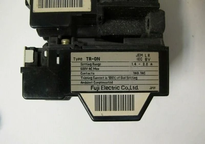 Fuji Electric SC-05 Contactor 10HP W/ TR-0N Overload Relay Cover 600V AC Max