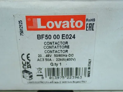 New | in-Stock LOVATO BF5000E024 PLC Contactors Ohio US | HGR 24 #1069706