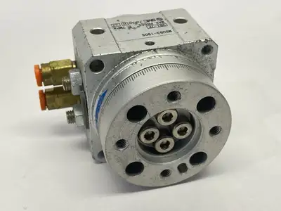 USED SMC PNEUMATIC ROTARY ACTUATOR WITH TABLE 180 DEGREES