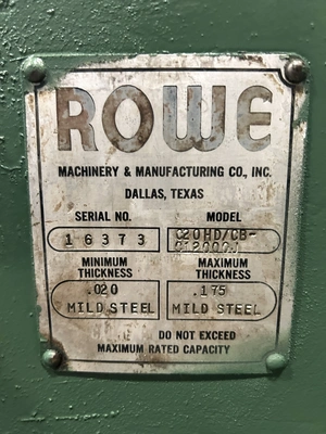 USED 1969 ROWE C20 HD/CB-C12000J