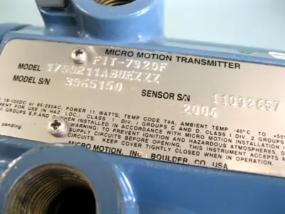 USED Micro Motion 1700 R11 AB UEZZZ