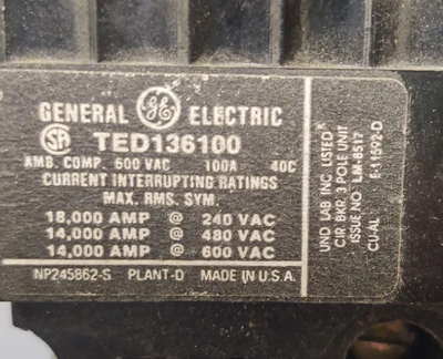 USED GE TED136100
