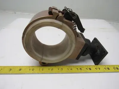 Robo-com 6513 Aluminum Hinged 3.5" Dia. Pipe Clamp W/Base