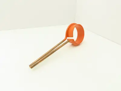 Thermatool WL0029-004 Induction Heating Coil Band 3-3/4"ID Single Turn 8-1/2"