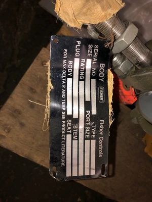 Fisher 2"-1500# HPS Control Valve New Storeroom Spare