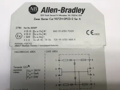 Used ALLEN-BRADLEY 265217 SERIES A ZENER BARRIER Surge Protectors | Maverick Industrial Sales #1116739