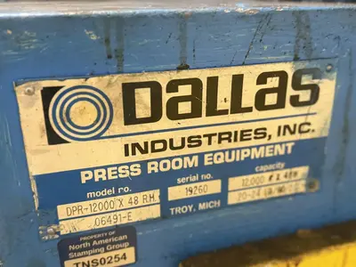 USED DALLAS DPR-12000 X 48" RH
