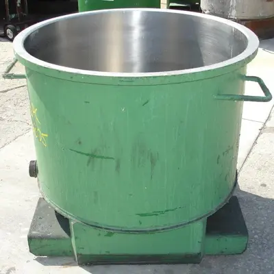SPC6805  Mixer and Blender 100 gallon Ross change can Stainless Steel 39.25" inside diameter 27.5" inside height
