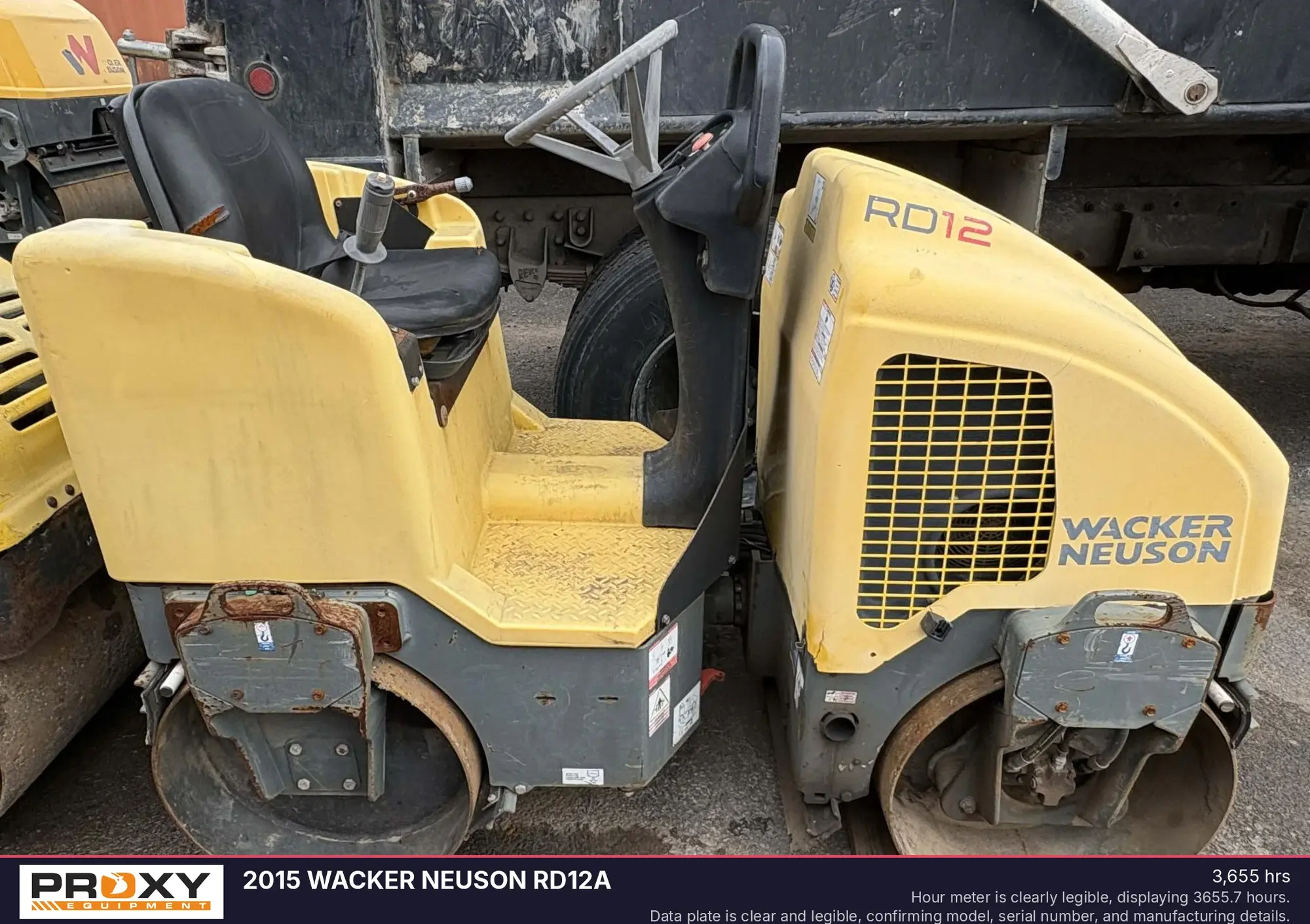 Used 2015 WACKER NEUSON RD12A Tandem Rollers New Jersey US | Proxy Equipment #1385373