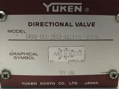 USED YUKEN DSG-03-2B3-R0115-4025