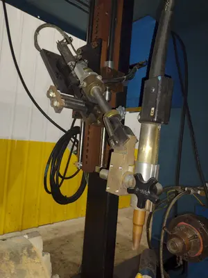 12" ITW WELDING AUTOMATION LATHE, WITH MILLER WELD CONTROLLER & MILLER XMT 304 SERIES ARC WELDER: YOBRO #24402