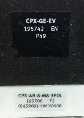 Festo Modular Terminal CPX-AB-8-M8-3POL (195706) and CPX-GE-EV Base (195742) 6D