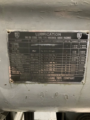 USED GIDDINGS & LEWIS 350-T