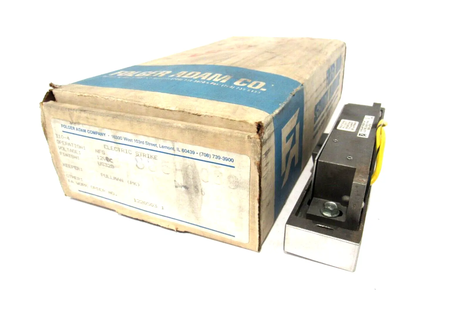 NEW FOLGER ADAM COMPANY 310-4 ELECTRIC STRIKE 3104
