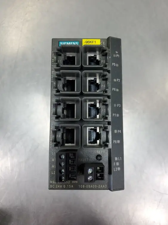 Used Siemens 6GK5108-0BA00-2AA3 SCALANCE X108 Ethernet Switch Module Network Switches South Carolina US | Palmetto Automation #1161107